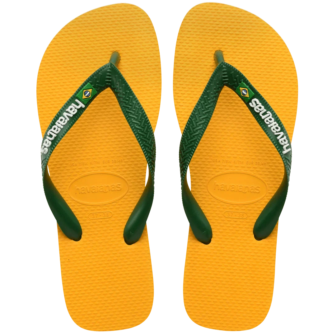 Men's Brazil Logo Flip Flops