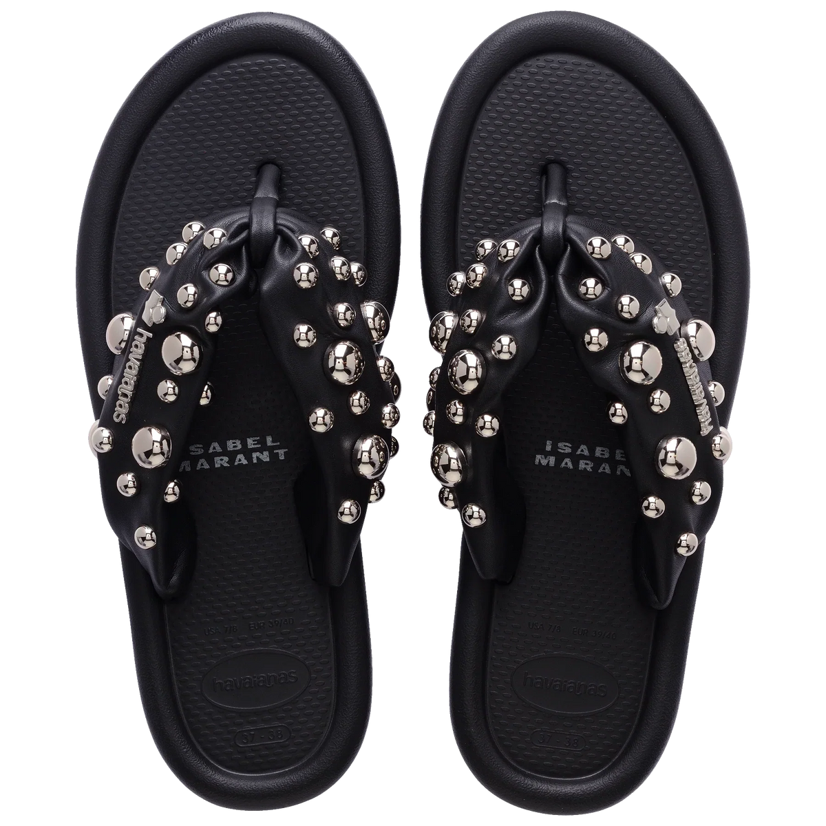 Women's Isabel Marant Maxi Puffed Studs Flip Flops